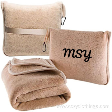 fleece travel blanket and pillow 2 in 1